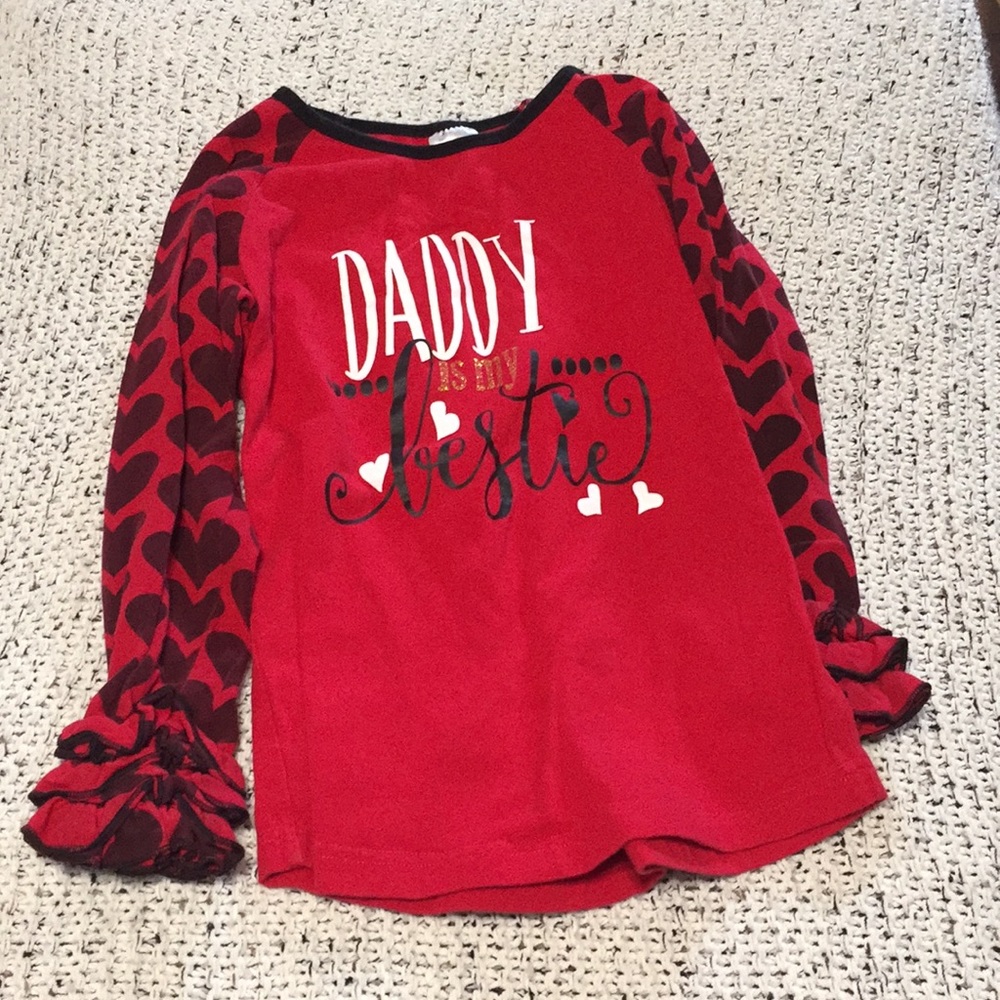 Girls “daddy’s bestie” shirt, size XL